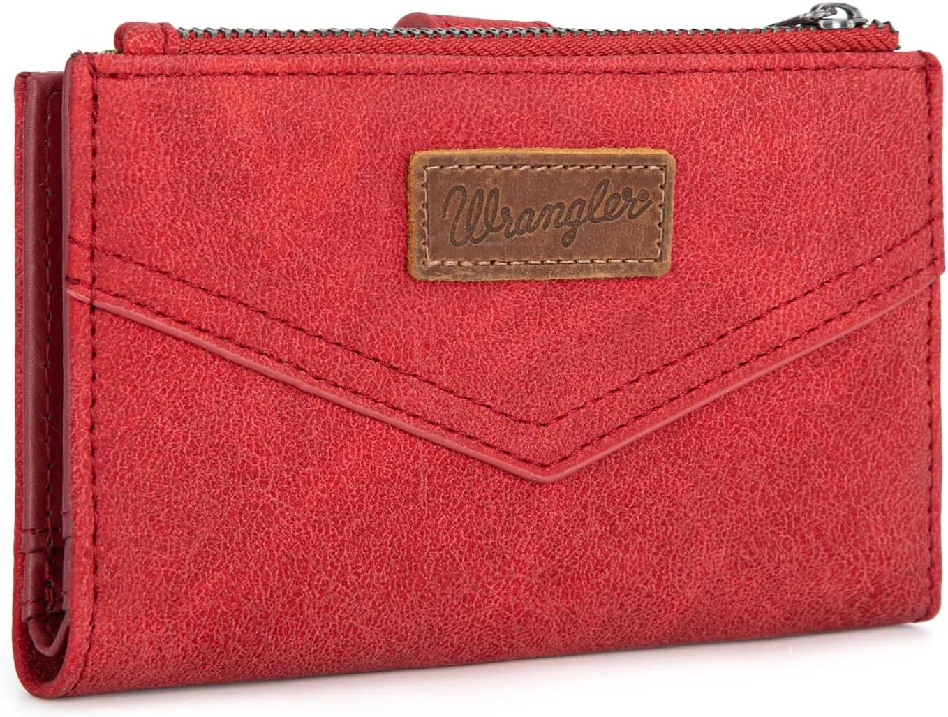 × Wrangler Small Wallet for Women Designer Bifold Wallet Women'S Wallets, Card Cases & Money Organizers, Burgundy