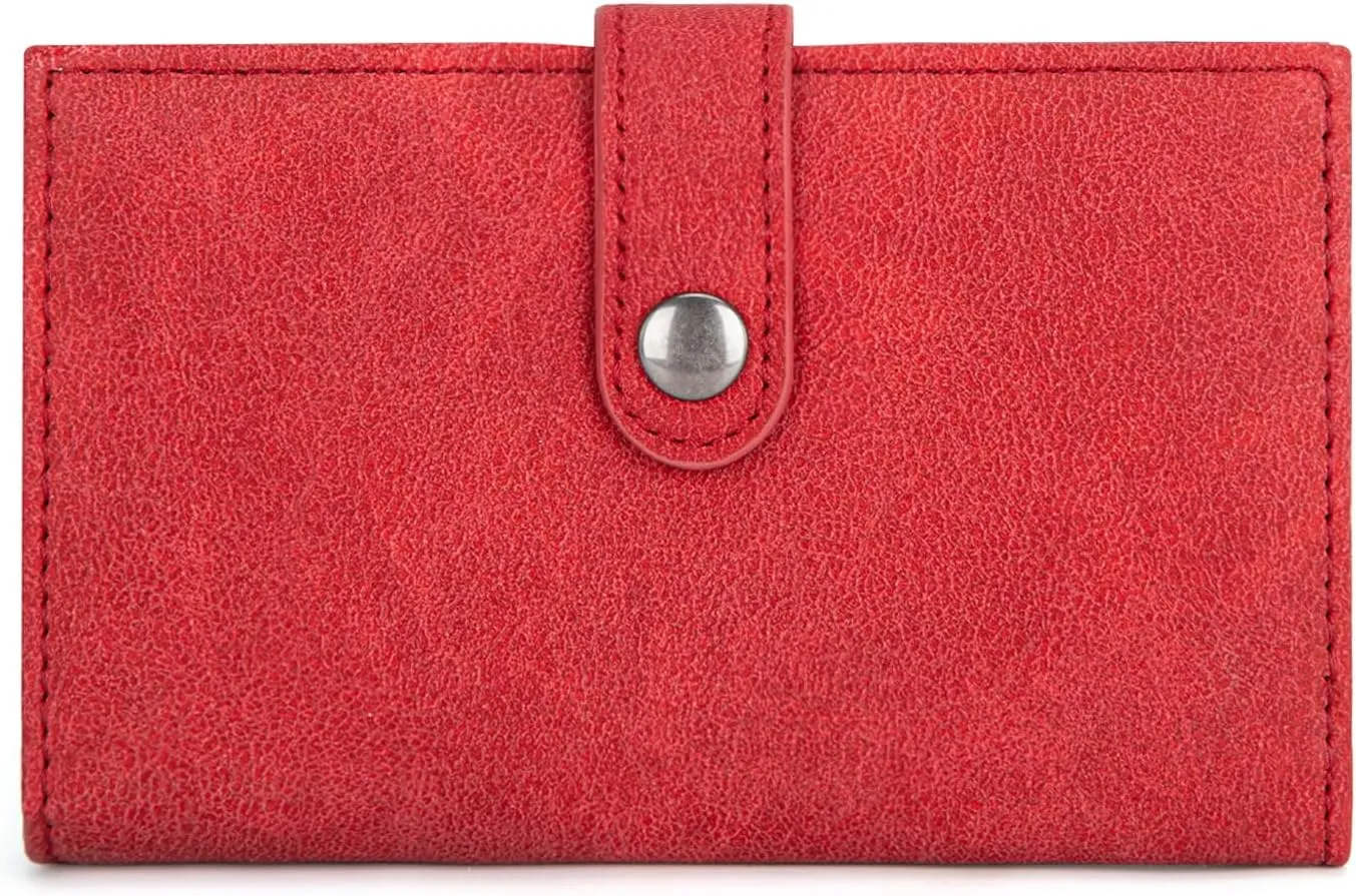 × Wrangler Small Wallet for Women Designer Bifold Wallet Women'S Wallets, Card Cases & Money Organizers, Burgundy