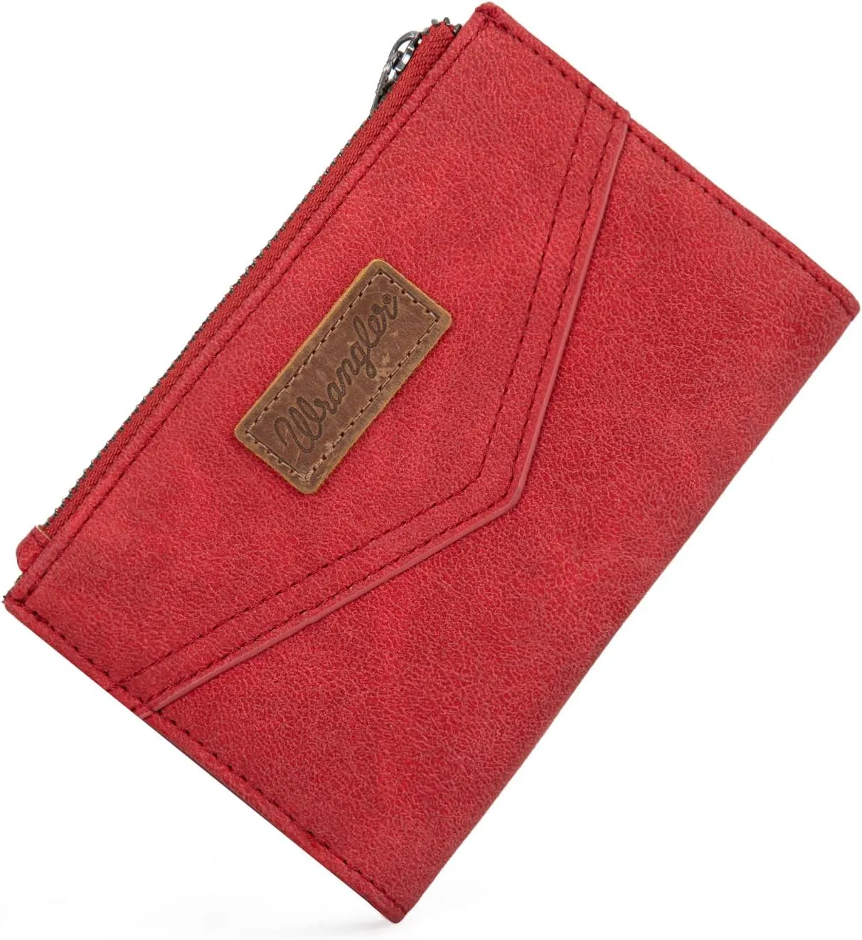 × Wrangler Small Wallet for Women Designer Bifold Wallet Women'S Wallets, Card Cases & Money Organizers, Burgundy