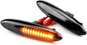 1 pair Front Fender Marker Lights Dynamic LED Side Markers Compatible with Le-xus IS250 IS350 SC430 To-yota MARK X R-EIZ CROWN UZZ40 Highlander Camry 40 Sequential Blinker Lamp
