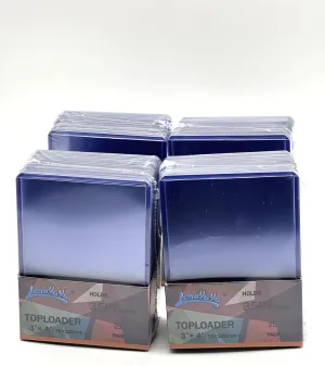 100pcs Lenayuyu 3" x 4" Clear Regular Top Loaders Toploaders 35PT Per Pack Hard Card Holders Standard Size 100ct Thick Action Packed Baseball, Football, Basketball, Hockey, Gaming
