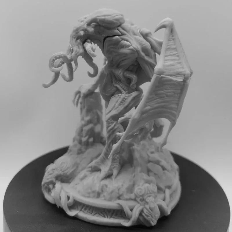 1/24 Scale 100mm Total Height Myth of Cthulhu Diy Scene Resin Figure GK Assemble Model Kit Unassembled Unpainted Statuettes Toys
