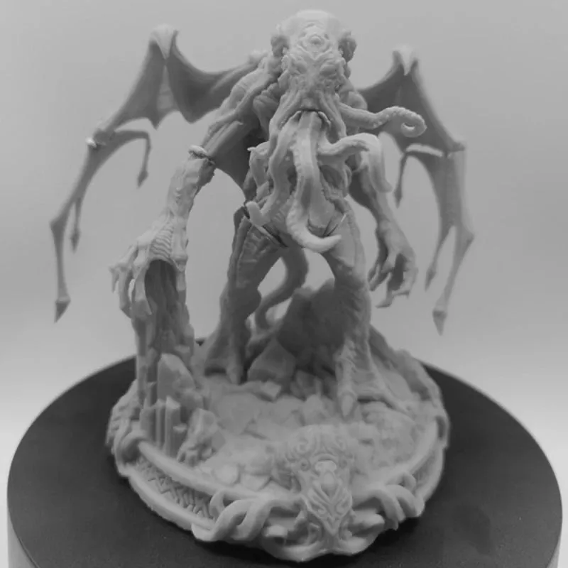 1/24 Scale 100mm Total Height Myth of Cthulhu Diy Scene Resin Figure GK Assemble Model Kit Unassembled Unpainted Statuettes Toys
