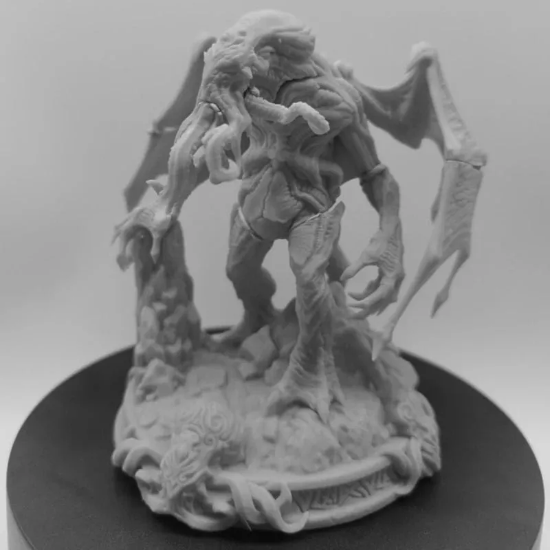 1/24 Scale 100mm Total Height Myth of Cthulhu Diy Scene Resin Figure GK Assemble Model Kit Unassembled Unpainted Statuettes Toys