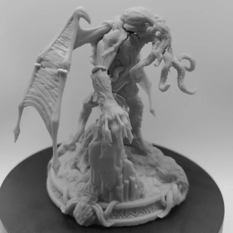 1/24 Scale 100mm Total Height Myth of Cthulhu Diy Scene Resin Figure GK Assemble Model Kit Unassembled Unpainted Statuettes Toys