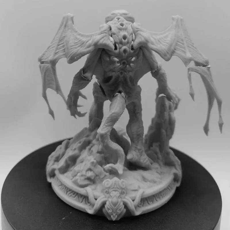 1/24 Scale 100mm Total Height Myth of Cthulhu Diy Scene Resin Figure GK Assemble Model Kit Unassembled Unpainted Statuettes Toys