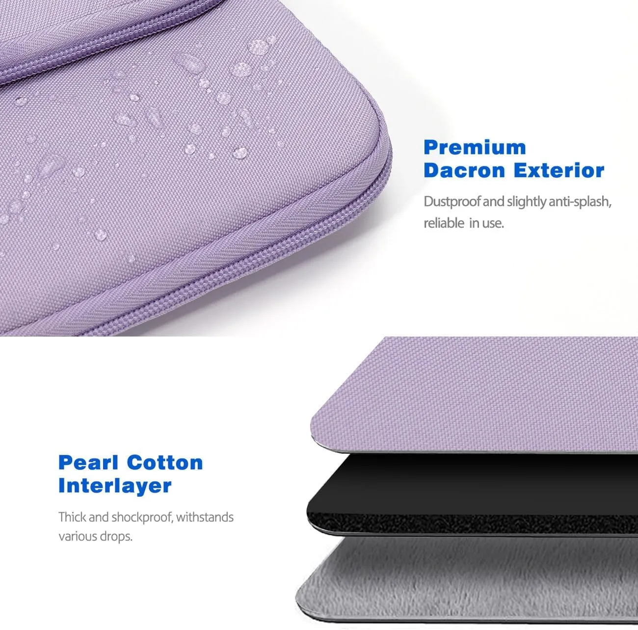 13-13.3 Inch Tablet Sleeve Case Shoulder Bag for iPad Pro 13", iPad Air 13", iPad Pro 12.9", Galaxy Tab S10  Plus