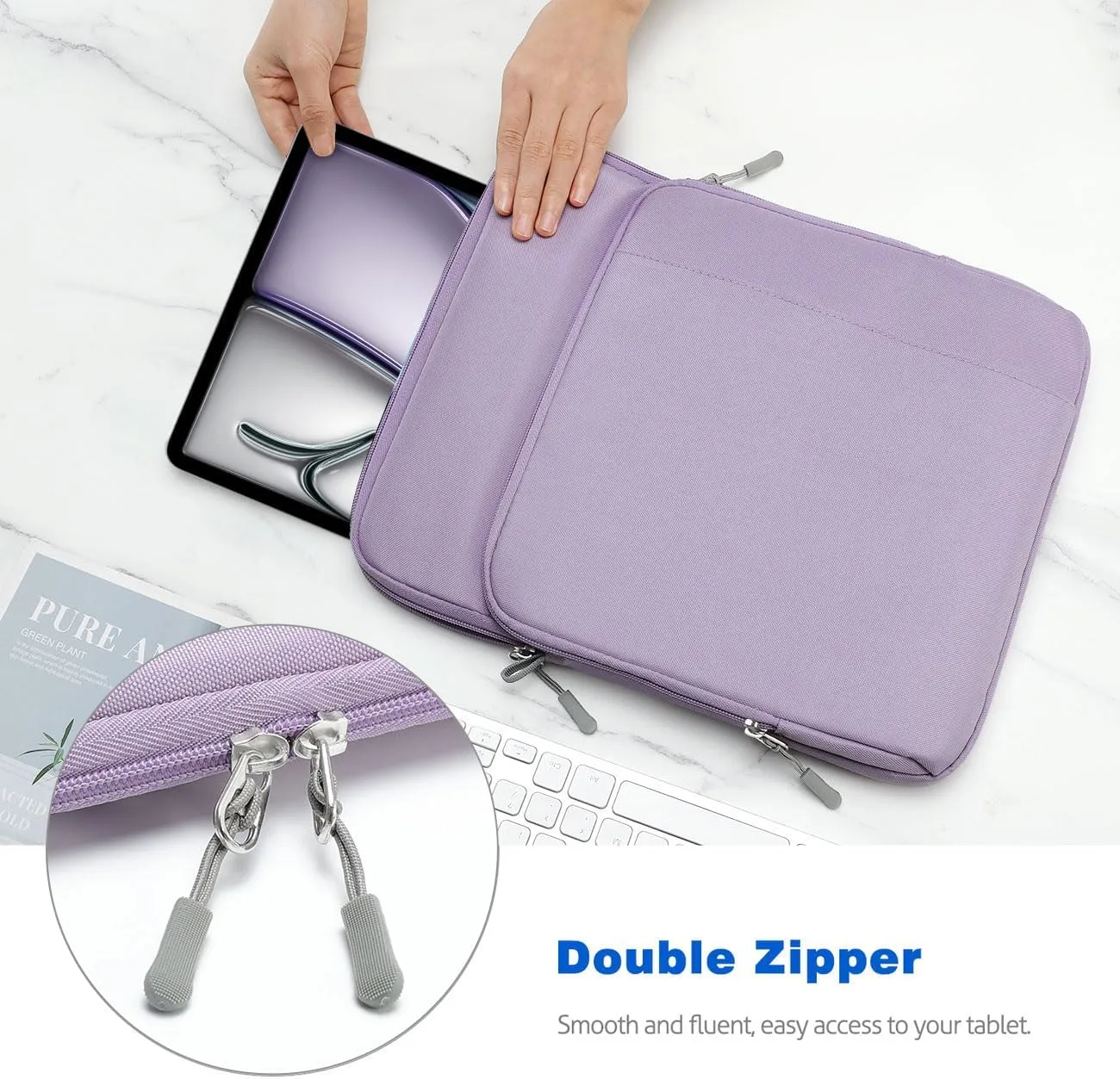 13-13.3 Inch Tablet Sleeve Case Shoulder Bag for iPad Pro 13", iPad Air 13", iPad Pro 12.9", Galaxy Tab S10  Plus