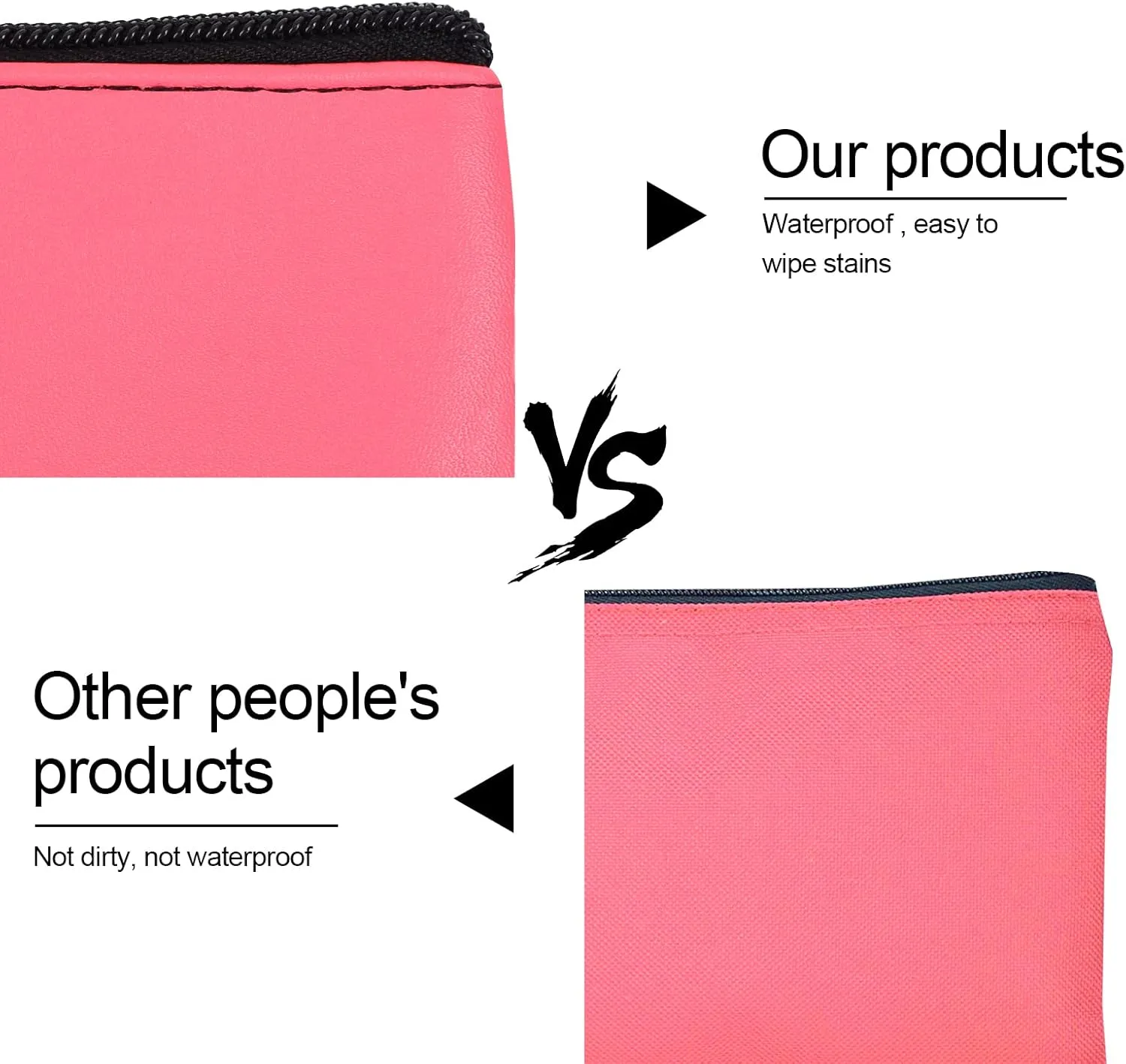 2 Pieces Money Bags with Zipper, 11x6.1 inch Money Pouch, Bank Bag, Cash Bag, Check Wallet, Cosmetics(peach)
