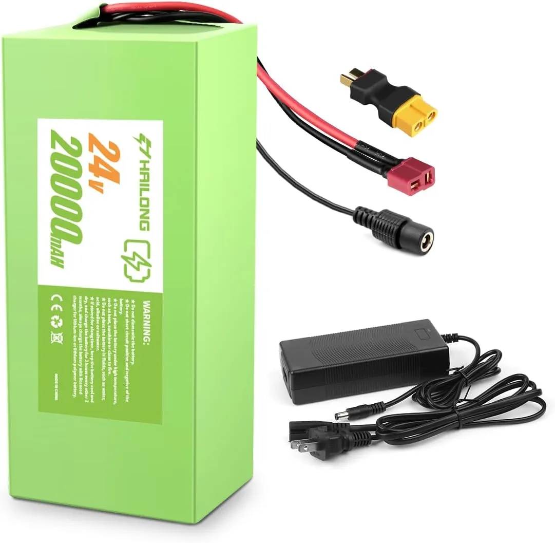 24V 36V 48V 52V 8Ah 10ah 12ah 20ah Rechargeable Replacement Battery with Charger T-Plug and XT60 Connector