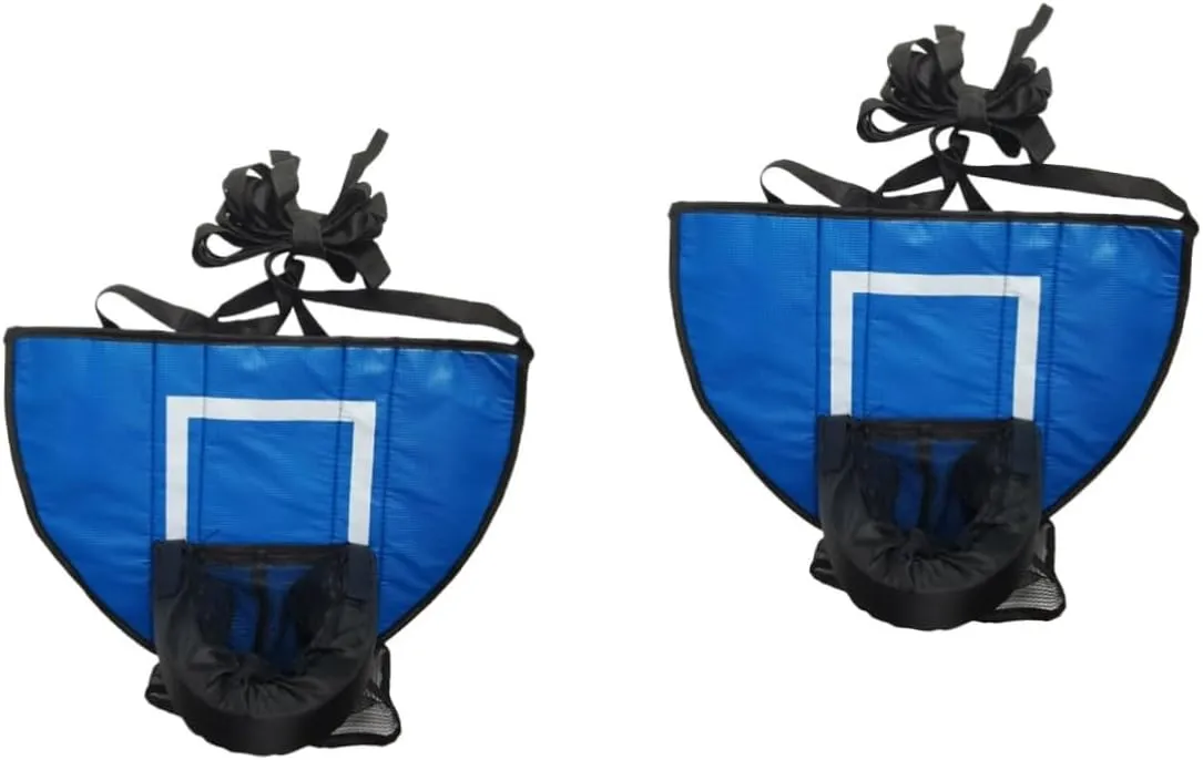 2pcs Trampoline Basketball Hoop for Boys and Girls Indoor Basketball Holder Rack Fun Games for Home Encourages Motor Skills and Creativity Easy to Store and Transport