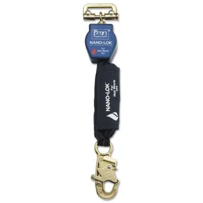 3M™ Nano-Lok Quick Connect Self Retracting Lifelines For Hot Work Use, Snap Hook, 3101491