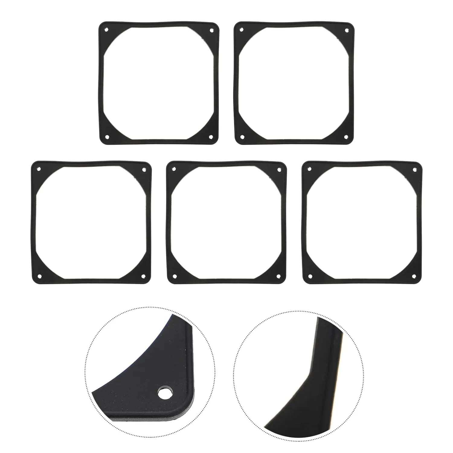 3sets 5pcs Shock Absorption Pads for Fans Noise Reducing Gaskets Vibration Computer Accessories for Reducing Vibration and Noise Issues Cooling Systems 5pcs*3