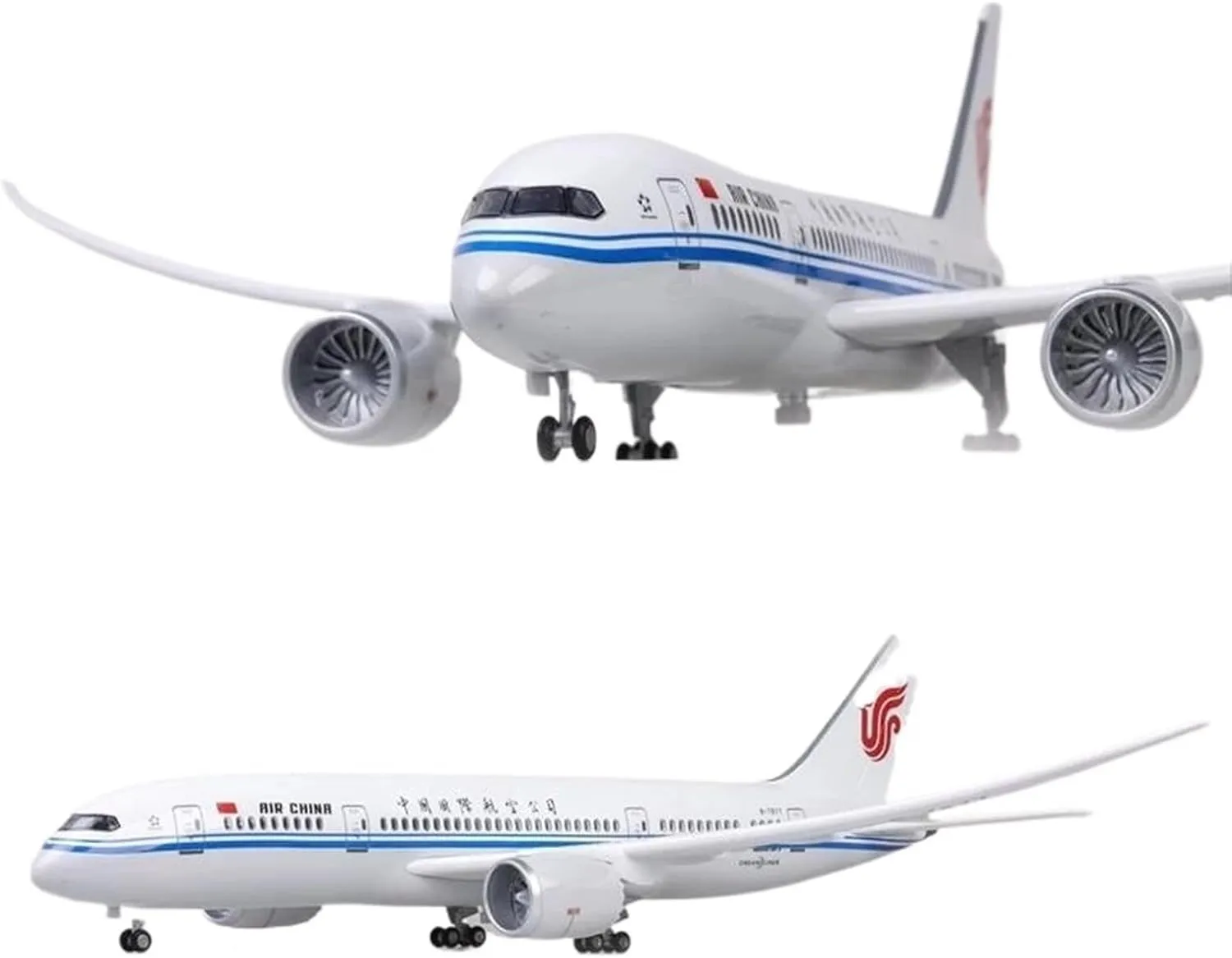 43 Cm Resin Die Cast 1:130 Scale for China Airlines Boeing B787 Aircraft Model with Light Wheel Aircraft Display Toy Miniatures Set(No Light B787)