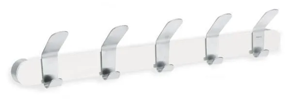 5 Hook Coat Rack- White or Black