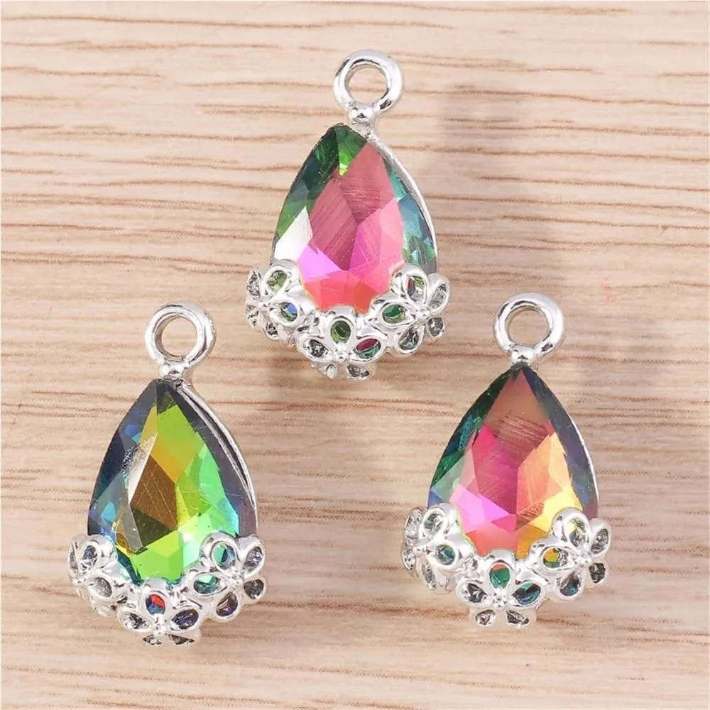 50PCS Crystal Rhinestone Sewing Buttons Large Sew On Water Diamonds DIY Accessories Multicolor Variety Perfect for Jewelry Making Craft Projects Wedding Dress Hats Shoes Bridal DIY Kits(Yellow)