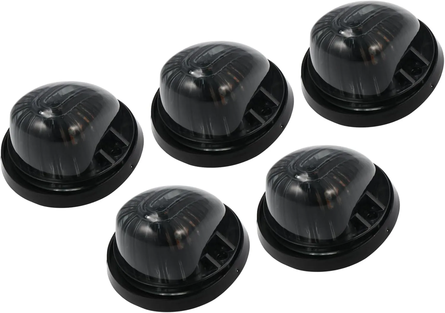 5pcs Car Top Cab Marker Light Roof Running Lamps Smoked Black Covers Lens Yellow LED Light for Chevrolet C30 C20 K30 K20 1977-1986 for GMC C1500 1979-1984 Vehicle Components Replace Parts