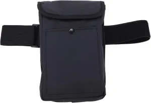 8 Inch Shockproof Tablet Sleeve Bag, Carrying with Elastic Belt and Anti Drop Design, Front and Rear Storage Pockets, End on End Poplin Material, Black
