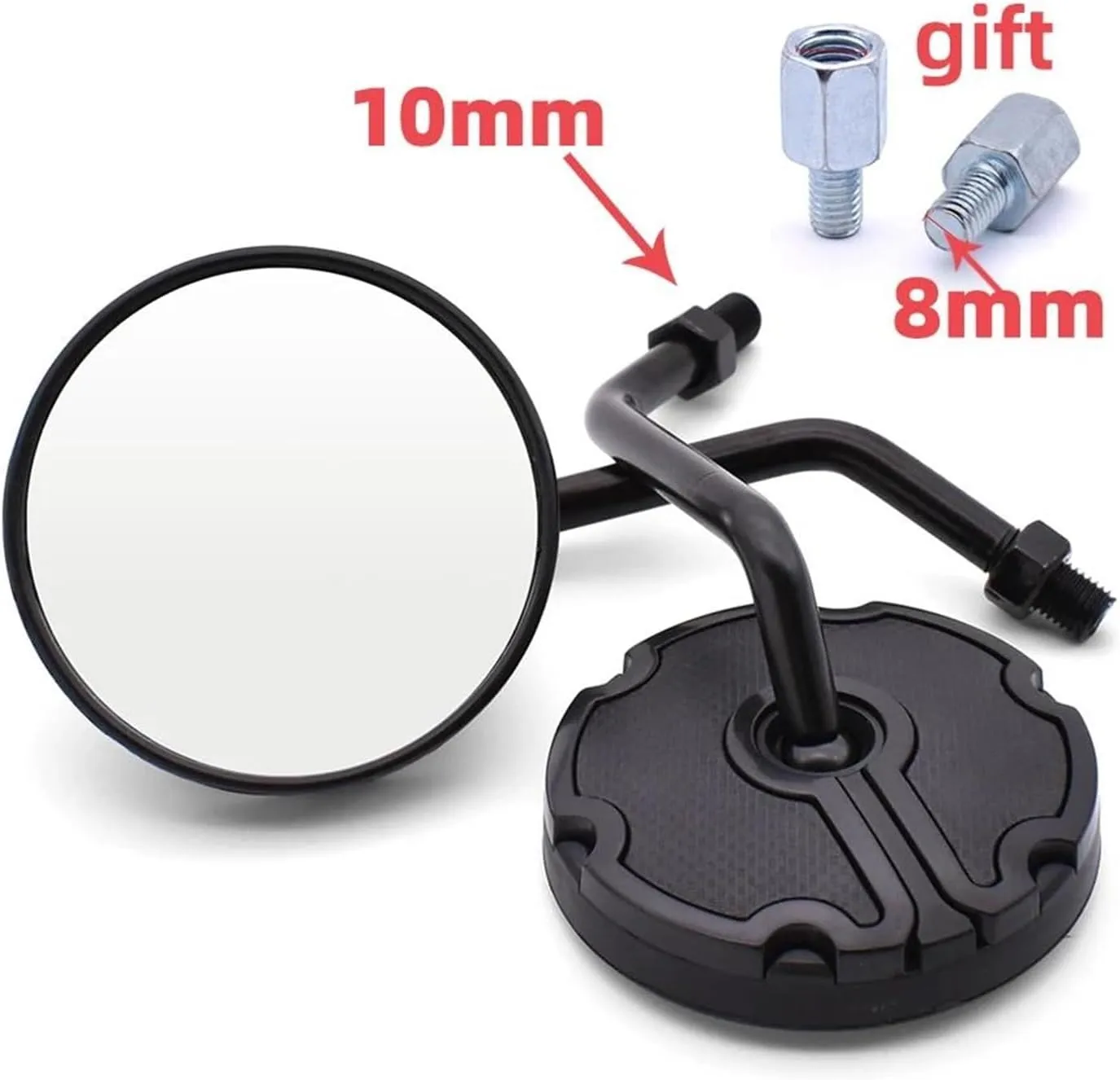 Accessories Universal Motorcycle Accessories Motorcycle Rearview Mirrors 10mm Modified For Yamaha TTR125 TTR250 TTR600 XT250 TRICKER DT230(Black)