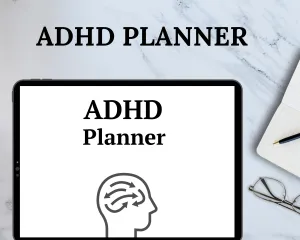 ADHD Planner Canva Template, Productivity Printable, Digital Organizer, Daily Schedule, Weekly Planner, Task Manager
