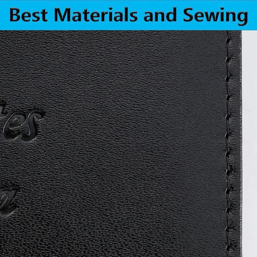Airtag Passport Holder Cover Wallet RFID Blocking Leather Case Travel Essentials Luggage Accessories Travel Must Have(118#Black)