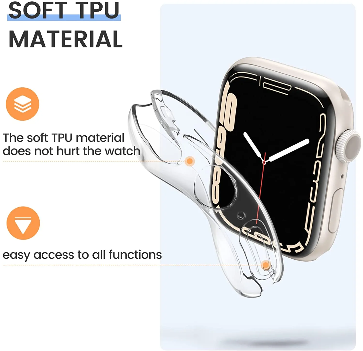 AmazingThing series 7 Quartz Pro Bumper (45mm)-Full Clear