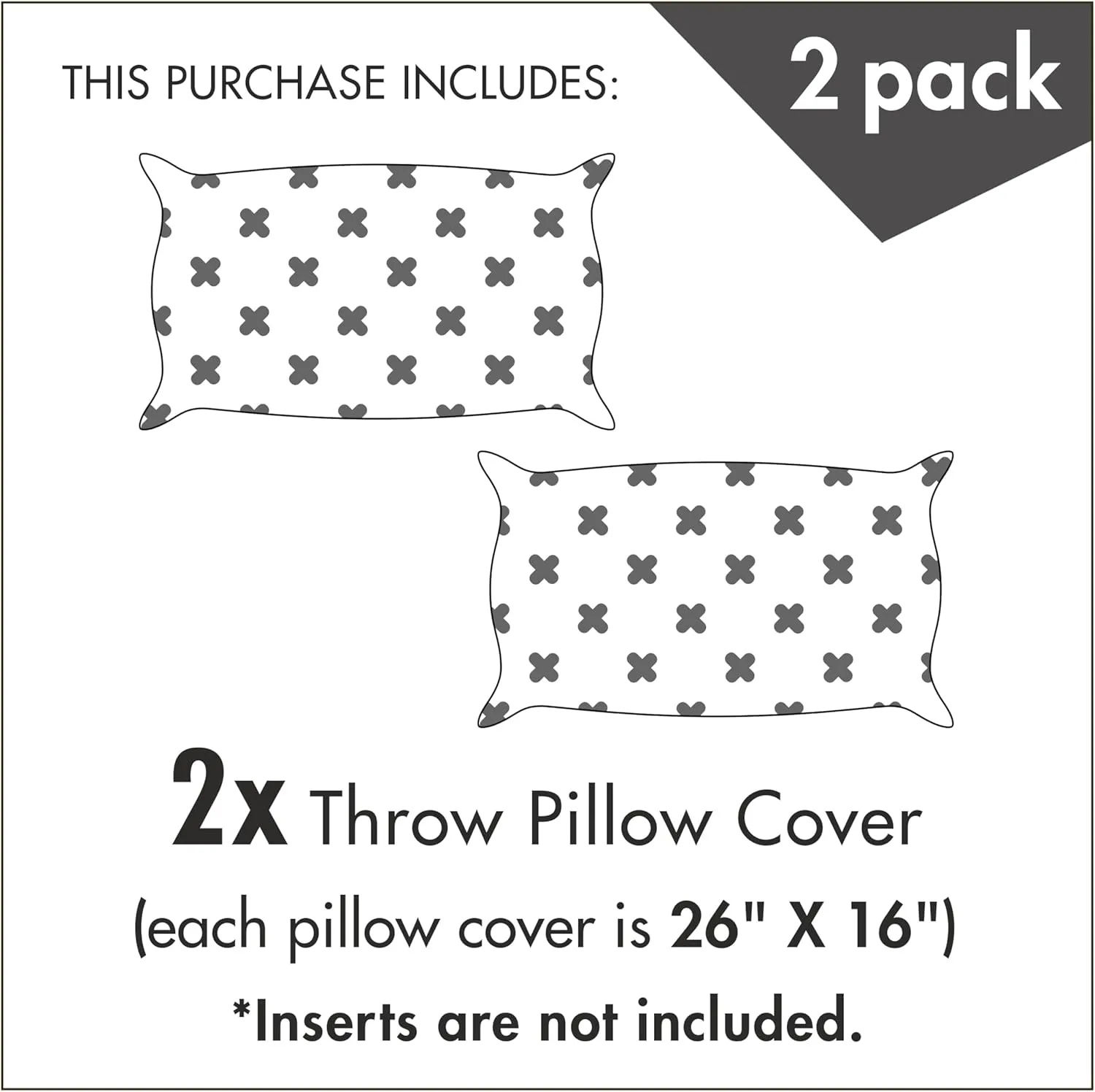 Ambesonne Blue Pillow Cushion Cover Pack of 2, Fish Sea Animal with Ottoman Ornate Mosaic Hand Drawn Style Marine Artwork, Rectangle Decor Accent Pillow Case, 2 Pcs-26" x 16", Blue
