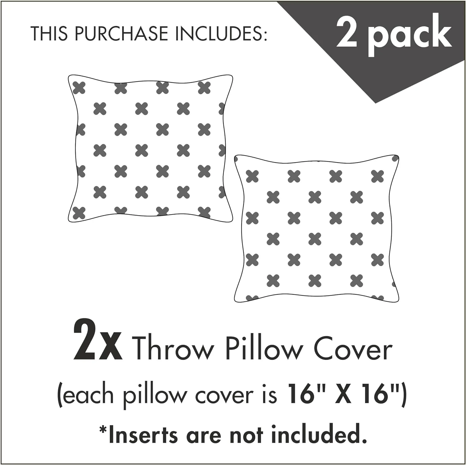 Ambesonne Ocean Pillow Cushion Cover Pack of 2, Sealife Marine Navy Image Tropic Fish Moss Leaves Art Print, Decorative Square Accent Pillow Case, 2 Pcs-16" x 16", Blue Indigo Royal Blue