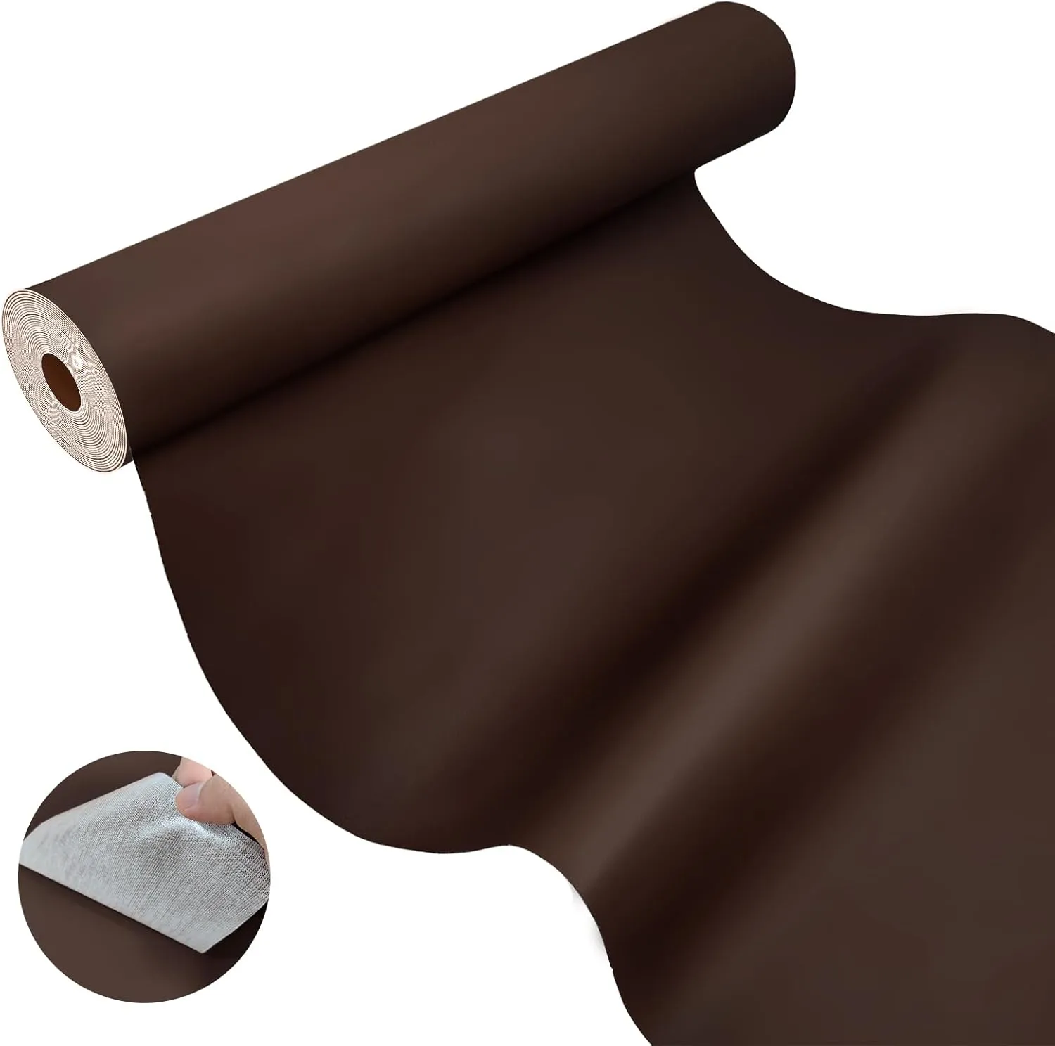 AOOTOOLINK Leather Repair Patch 35X158 Inch Self Adhesive Leather Repair, Large Leather Repair Tape for Couches, Furniture, Car Seats, Cabinets, Sofa, Handbags (Coffee, 35X158 Inch)