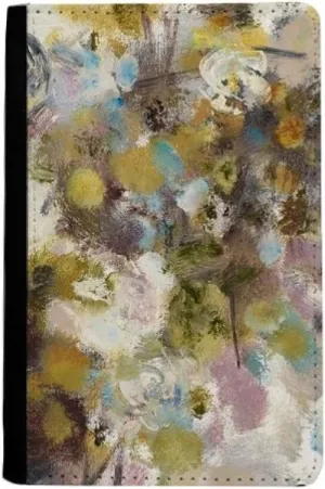 August Lotus XJJ Oil Painting Passport Holder Notecase Burse Wallet Cover Card Purse