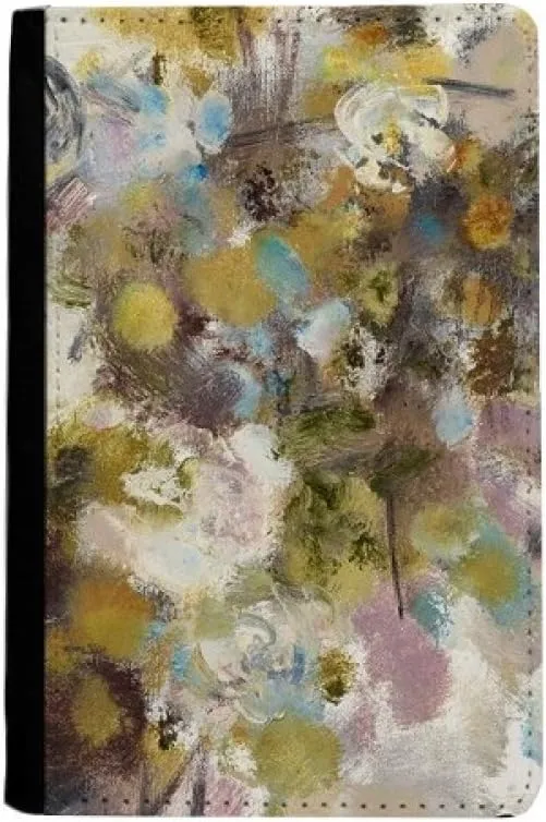 August Lotus XJJ Oil Painting Passport Holder Notecase Burse Wallet Cover Card Purse