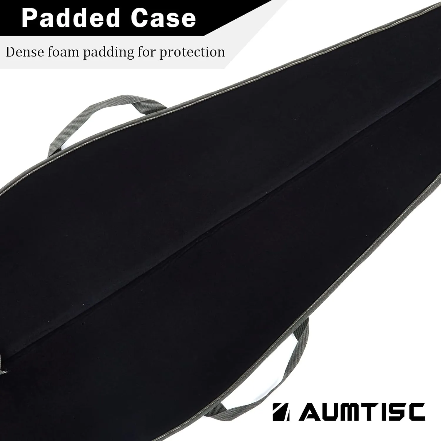 AUMTISC Soft Rifle Gun Case, 41/45/49 Inch Shotgun Carrying Bag for Scoped Rifles with Adjustable Shoulder Sling