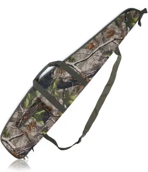 AUMTISC Soft Rifle Gun Case, 41/45/49 Inch Shotgun Carrying Bag for Scoped Rifles with Adjustable Shoulder Sling