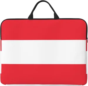 Austrian Flag 14 Inch Laptop Case, Water-Resistant and Shockproof Computer Cases for Laptopsï¼ŒSuitable for Daily Travel