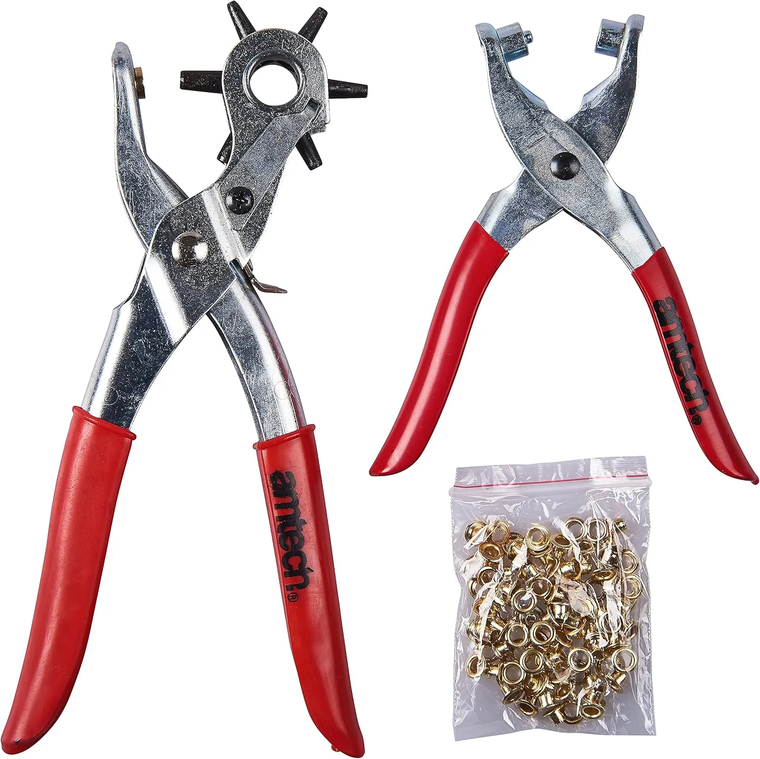 B1460 LEATHER PUNCH & EYELET PLIER SET - WITH 100pc EYELETS