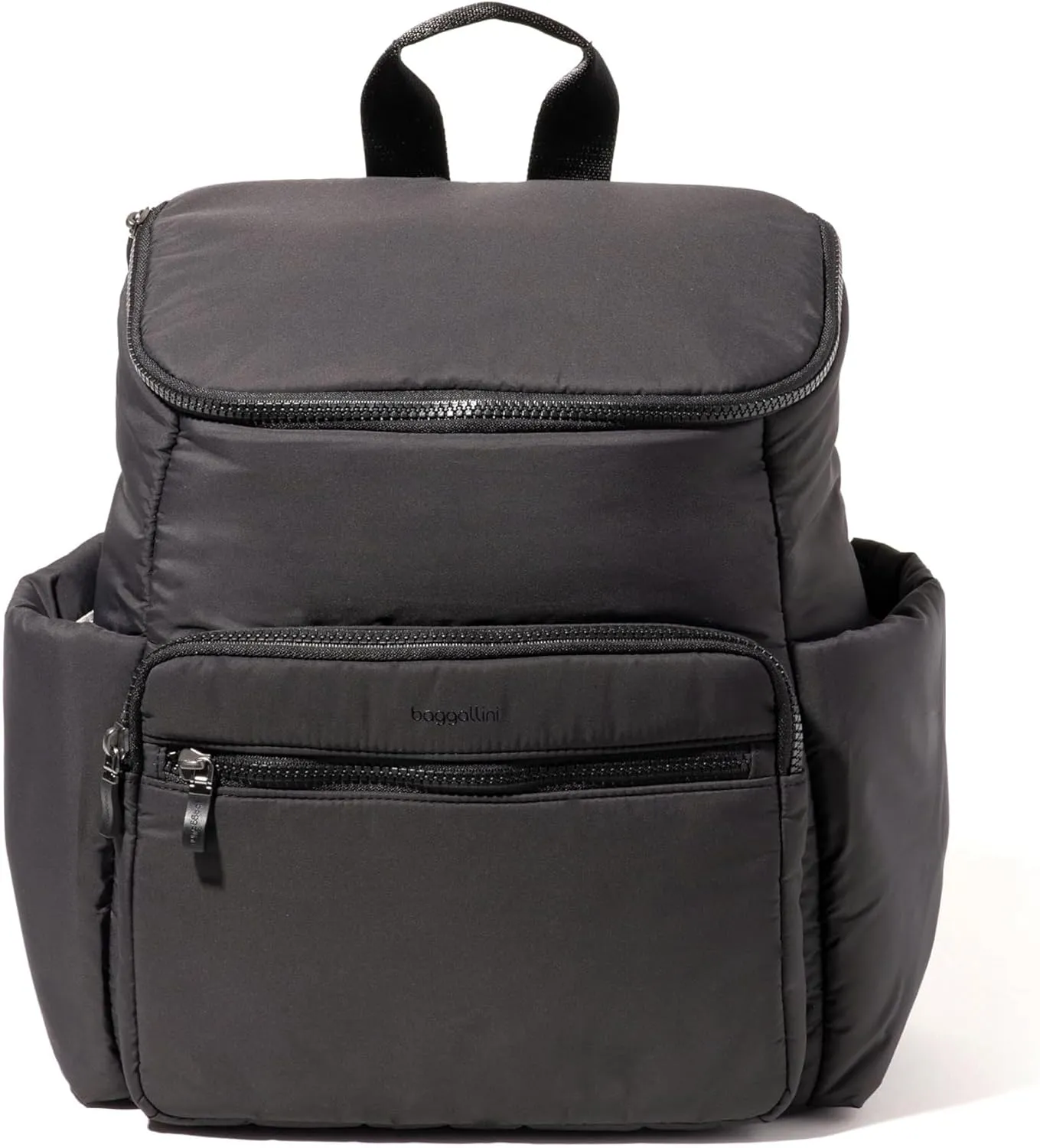 Baggallini Go to Backpack, Black Puff