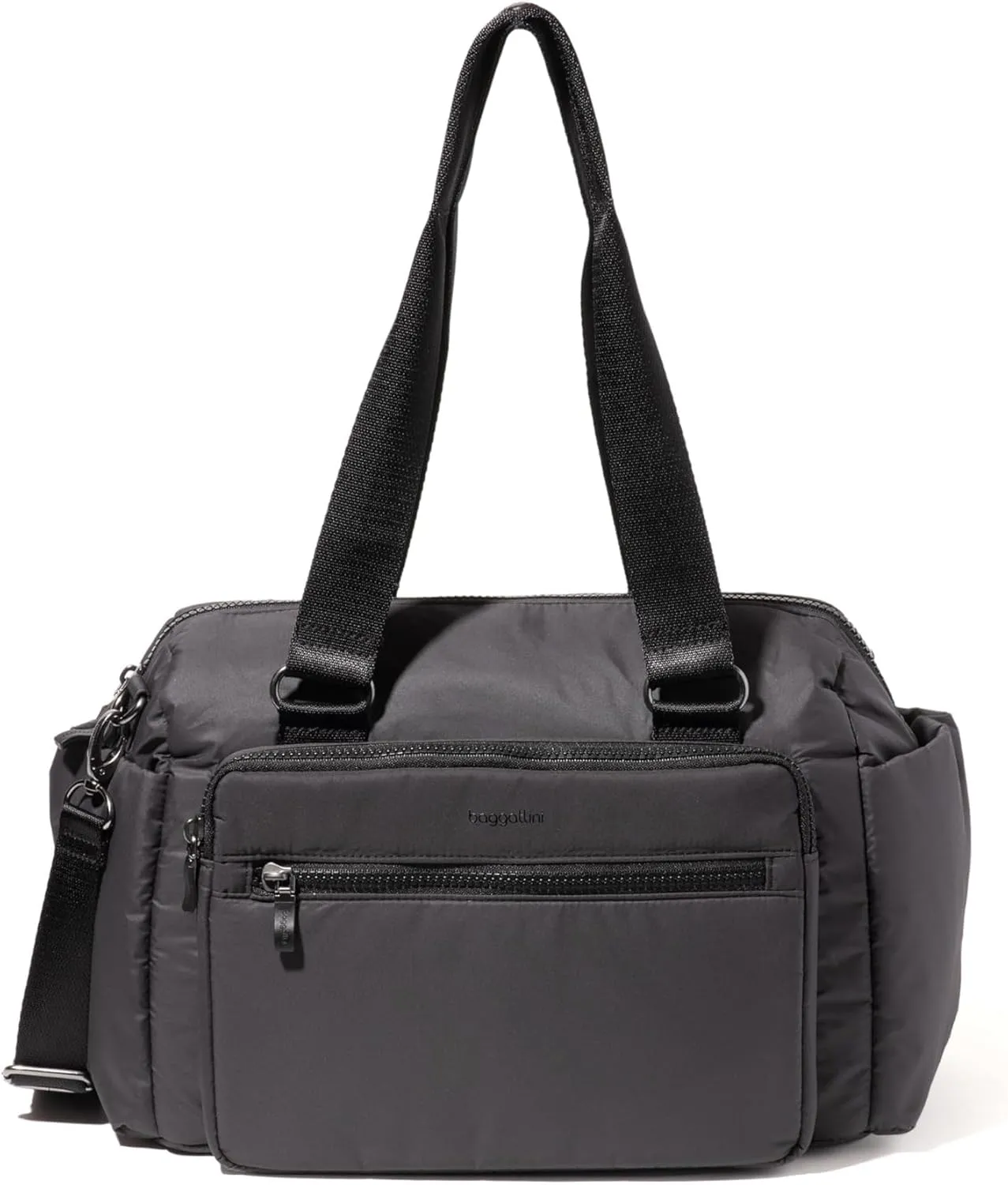 Baggallini Go to Duffel, Black Puff