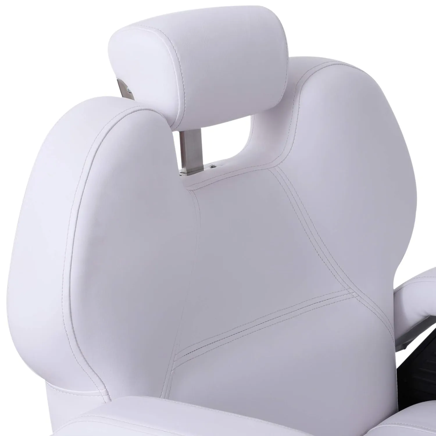 BarberPub Heavy Duty Reclining Barber Chair, All Purpose Hydraulic Salon Chairs for Hair Stylist, Barbershop Salon Tattoo 2688 (White)