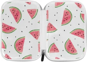 Bardic Pen Pencil Case Watermelon Seeds Makeup Brush Bag Travel Organizer Cosmetic Pouch Passport Holder For Men Women