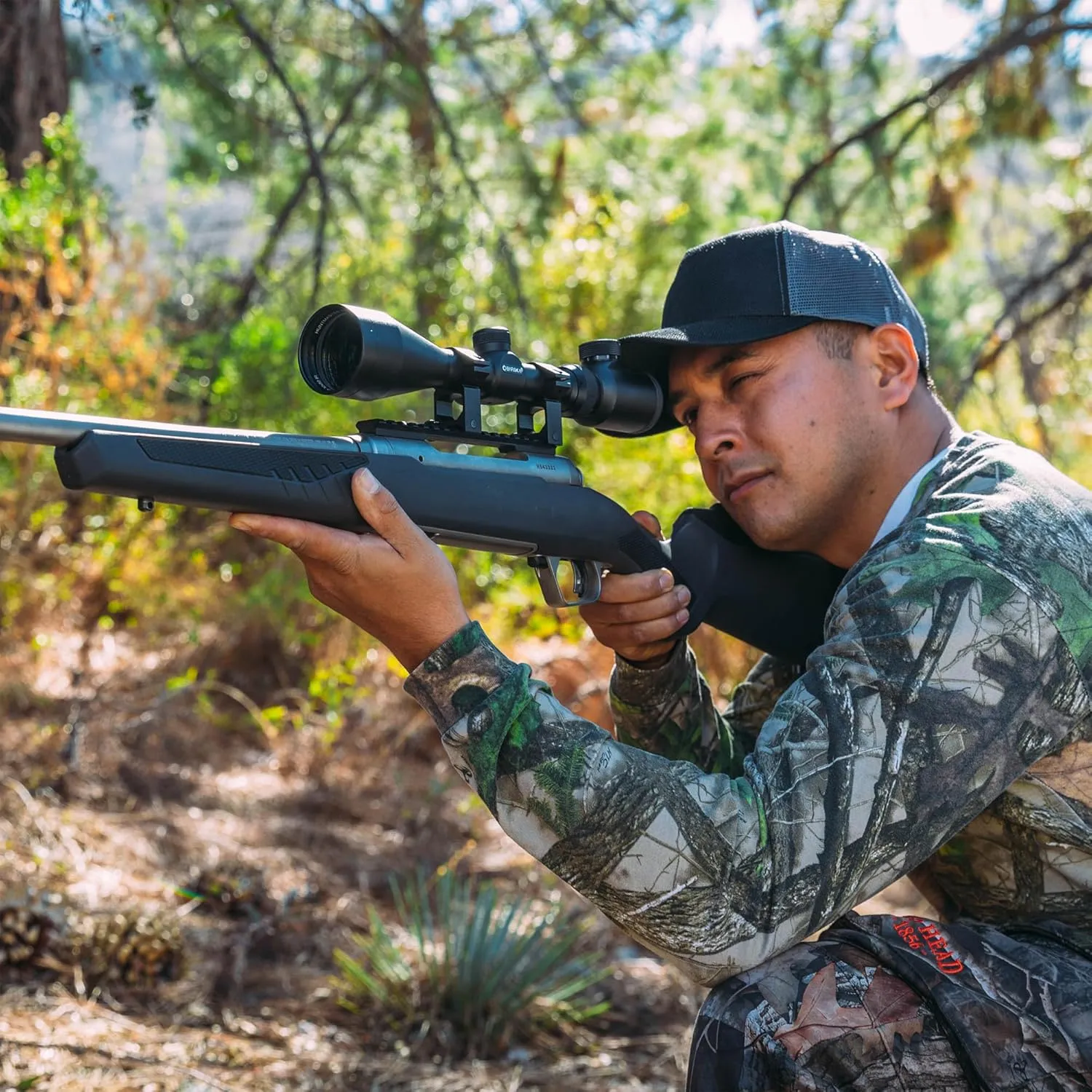 Barska Huntmaster Rifle Scope – Durable, Waterproof, Fogproof, Shockproof, Parallax-Free at 100 Yards, Fast Focus Eyebell, Scope Caps – Great for Hunting & Plinking
