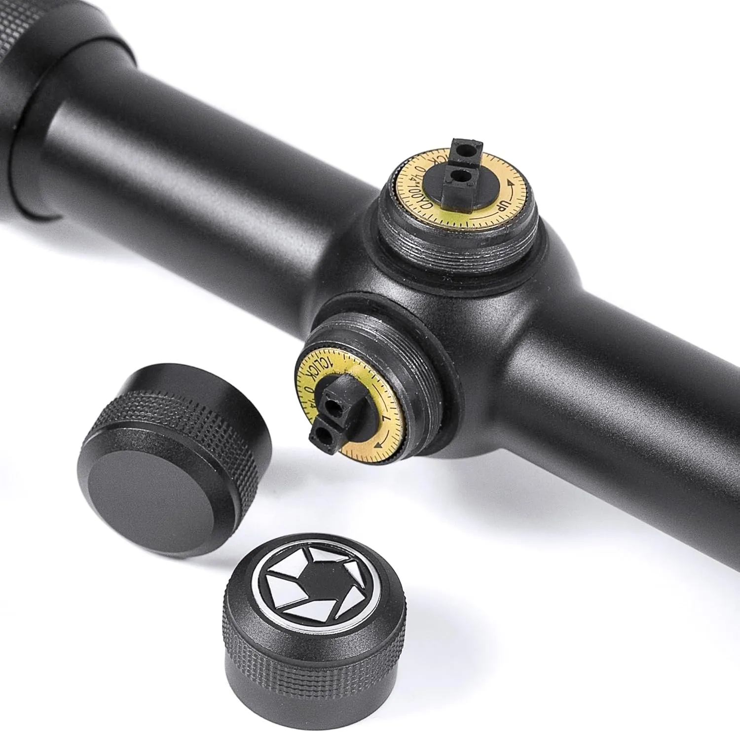 Barska Huntmaster Rifle Scope – Durable, Waterproof, Fogproof, Shockproof, Parallax-Free at 100 Yards, Fast Focus Eyebell, Scope Caps – Great for Hunting & Plinking