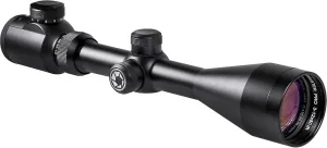 Barska Huntmaster Rifle Scope – Durable, Waterproof, Fogproof, Shockproof, Parallax-Free at 100 Yards, Fast Focus Eyebell, Scope Caps – Great for Hunting & Plinking
