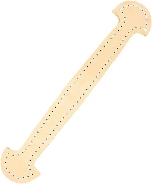 Bean End Trunk Handle, 10 Inch, Natural Russet, Leather, L-002-RUS