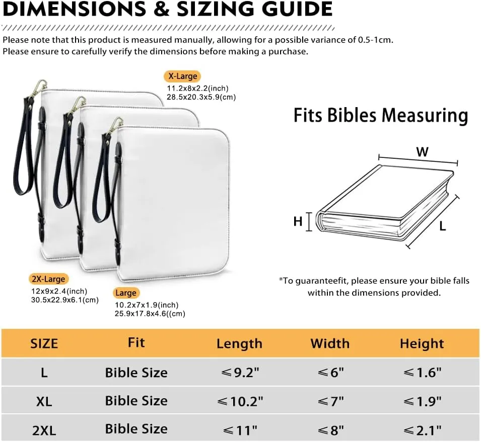 Bible Cases for Men Women Bible Case Bible Bag with Wristlet Strap PU Leather Church Bag Lightweight Storage Organizer Easy to Clean,Parrot Graffiti
