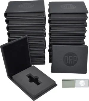 Black Leather Flash Drive case with Personalized LOGO for Wedding Photographer Client Gift, USB Case packing (10 pcs with Logo Imprint)
