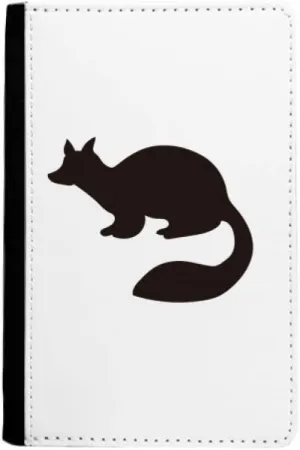 Black Marten Animal Portrayal Passport Holder Notecase Burse Wallet Cover Card Purse