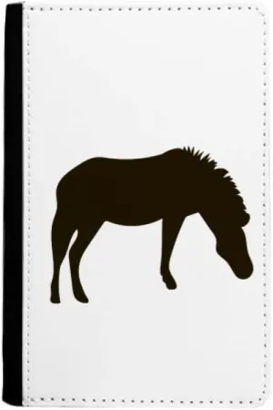 Black Pinto Animal Portrayal Passport Holder Notecase Burse Wallet Cover Card Purse
