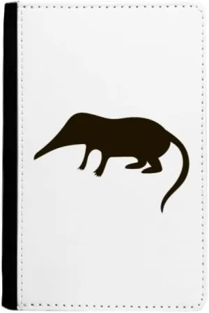 Black Shrew Animal Portrayal Passport Holder Notecase Burse Wallet Cover Card Purse