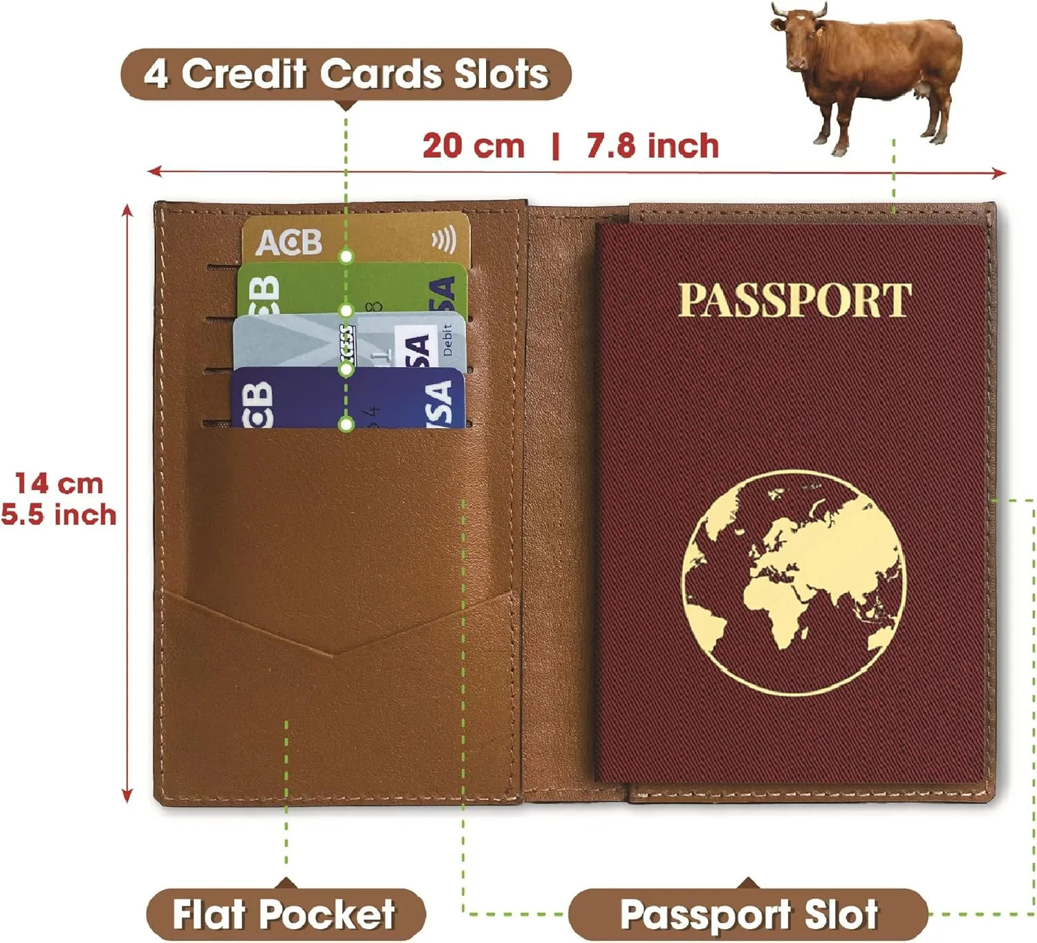 Black Slim Alligator Belly Leather Passport Holder Cover Crocodile Belly Travel Bifold Wallet ID Card Case Premium RFID Blocking Handmade Gift For Men PASS-01