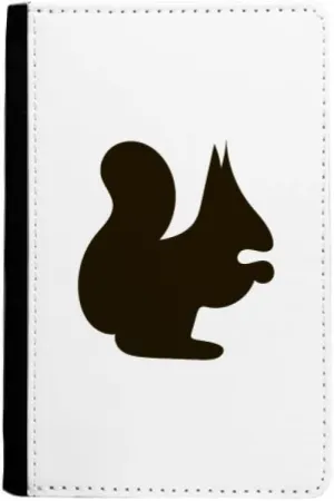 Black Squirrel Animal Portrayal Passport Holder Notecase Burse Wallet Cover Card Purse